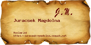 Juracsek Magdolna névjegykártya