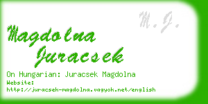 magdolna juracsek business card